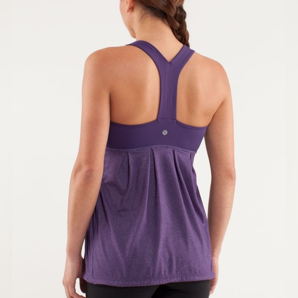 Lululemon Power Dance TankHeathered Concord Grape / Concord Grape size 4 - Picture 2 of 8